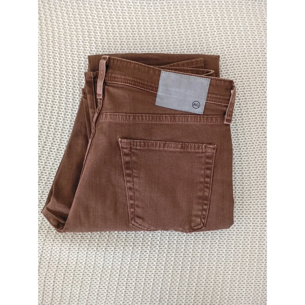 AG‎ Graduate Tailored Leg NWOT Brown Jeans Mens 32x33 Vault Premium Denim $198